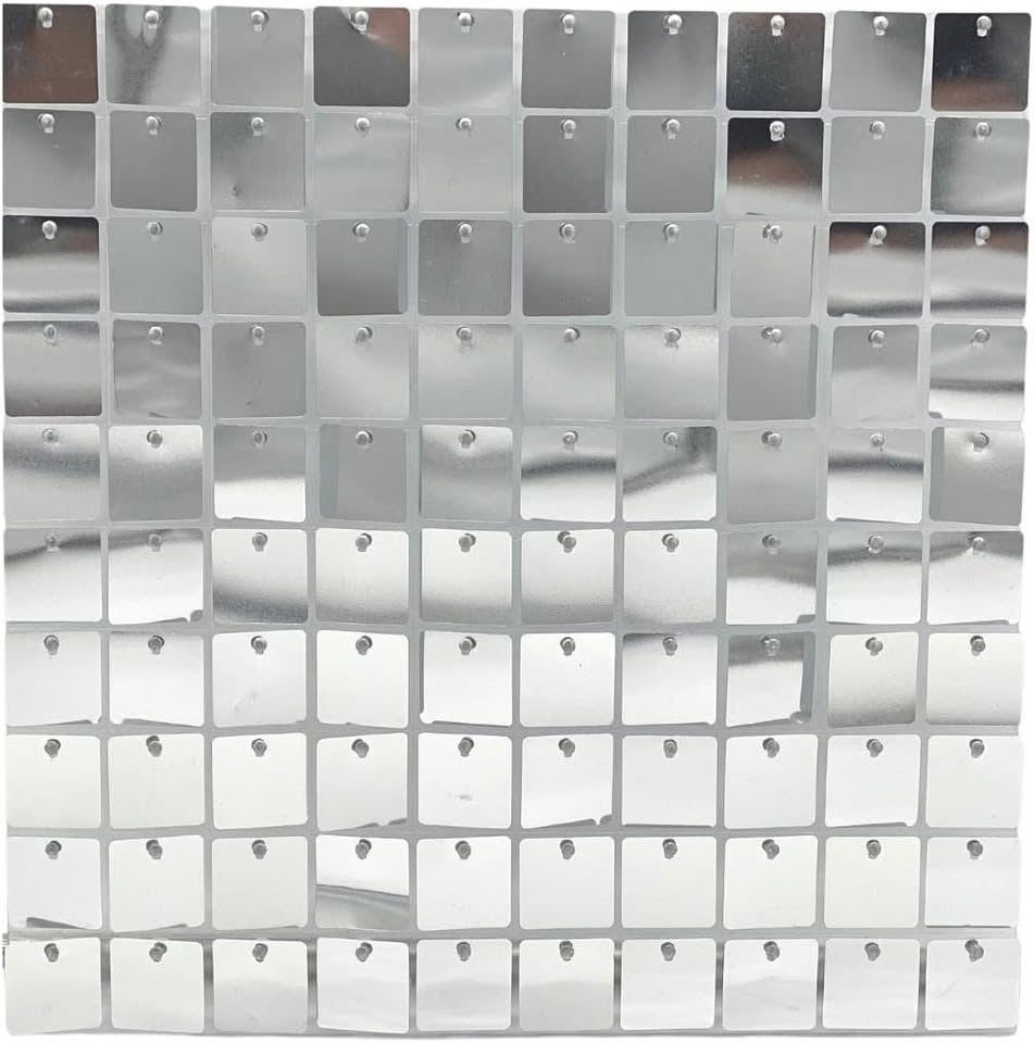 Silver shimmer wall panel