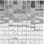 Silver shimmer wall panel