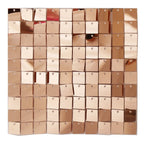 Rose gold shimmer wall panel