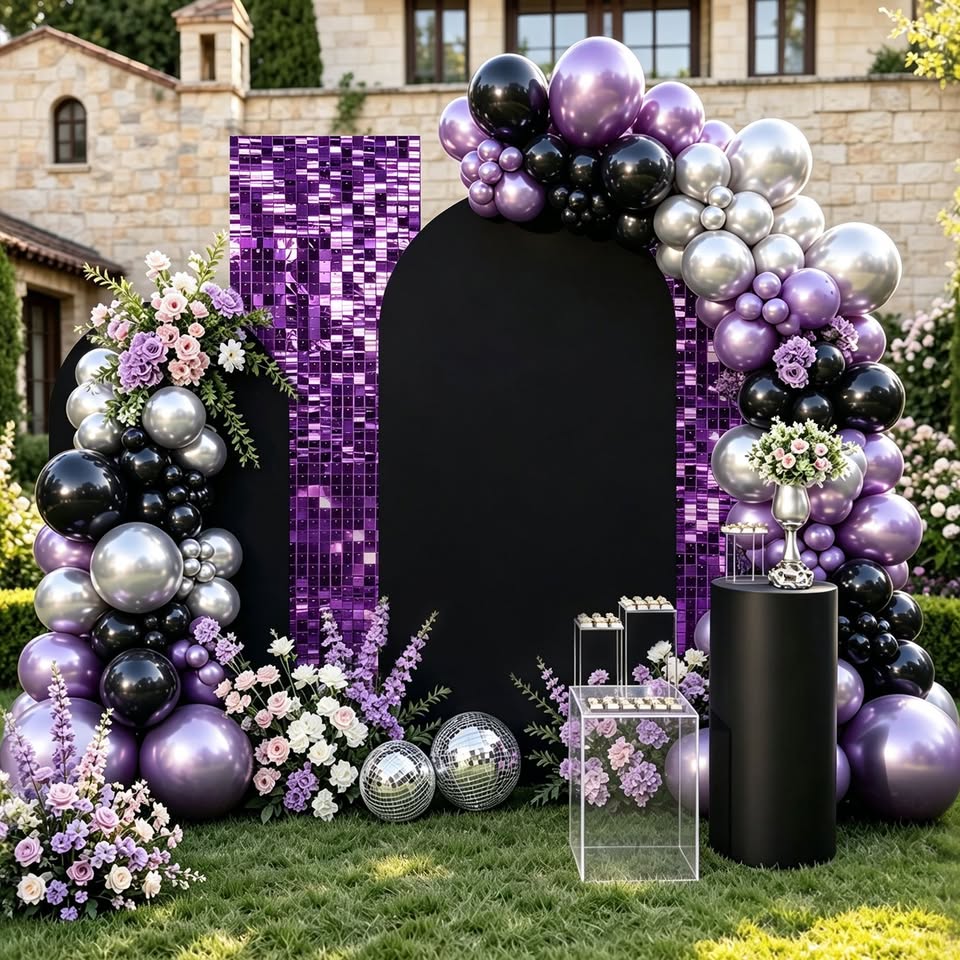 Purple shimmer panel