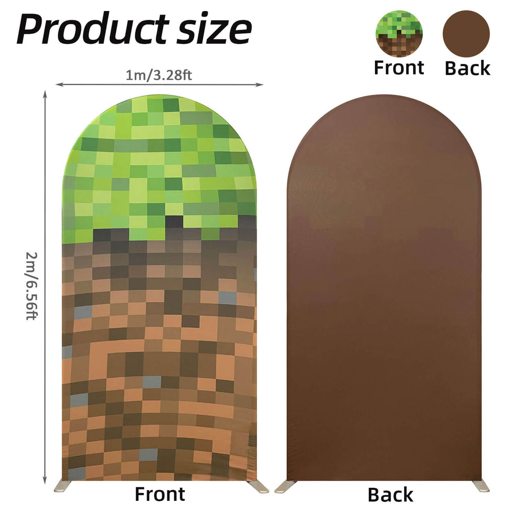 6.6FT Minecraft Arch Cover For Kids Party