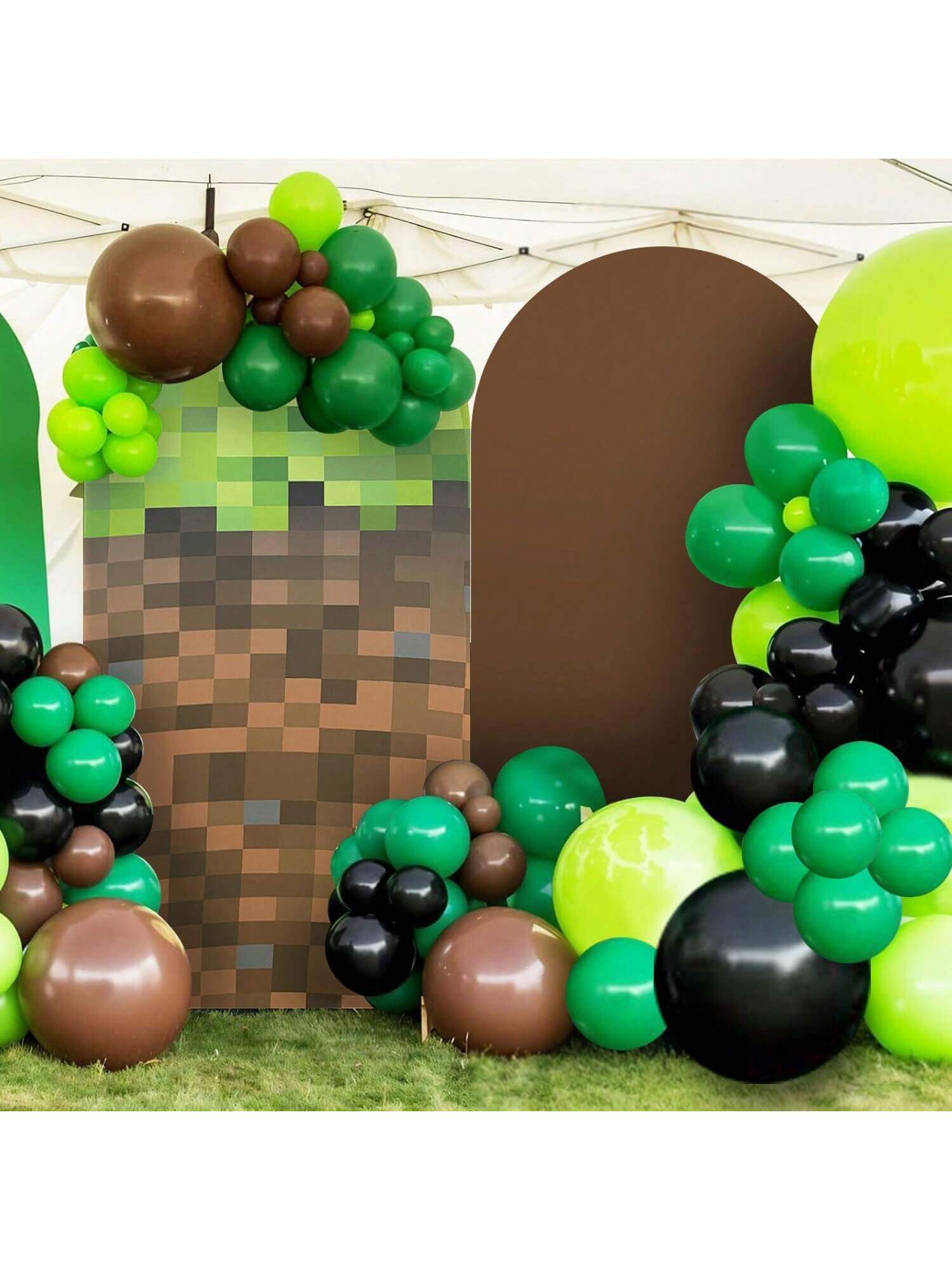 6.6FT Minecraft Arch Cover For Kids Party
