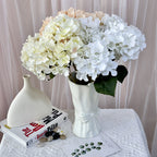 Artificial Hydrangea Flower Bouquet – 5 Heads Silk Wedding Flowers 45cm for Event & Home Decor