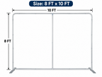 8FT x 10FT Photography Background Frame for Birthday & Party Decor