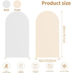 6.6FT Double-Sided Arch Backdrop Cover – 7 Colors – Wedding & Party Decor