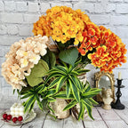 Artificial Hydrangea Flower Bouquet – 5 Heads Silk Wedding Flowers 45cm for Event & Home Decor