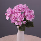 Artificial Hydrangea Flower Bouquet – 5 Heads Silk Wedding Flowers 45cm for Event & Home Decor