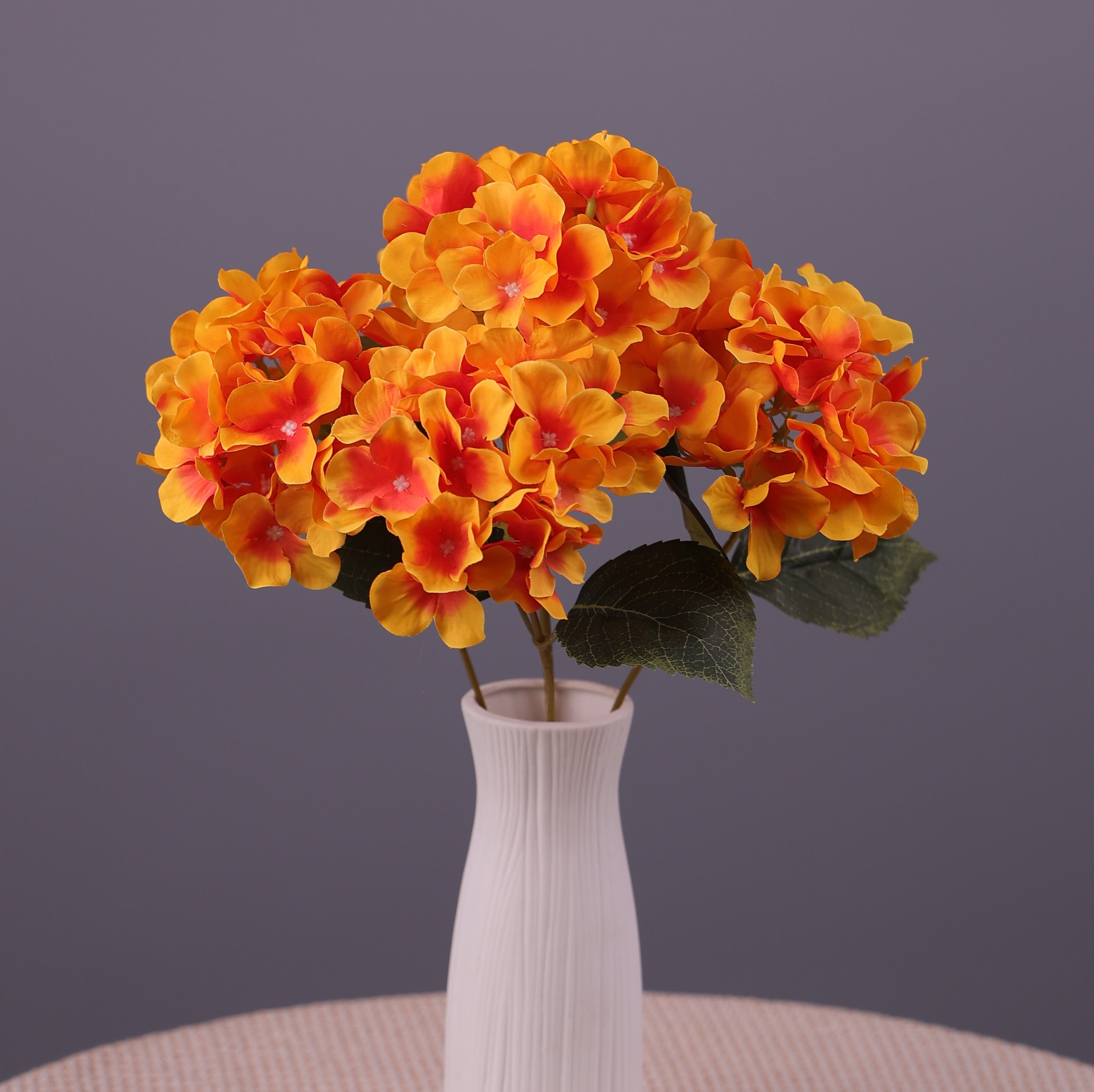 Artificial Hydrangea Flower Bouquet – 5 Heads Silk Wedding Flowers 45cm for Event & Home Decor