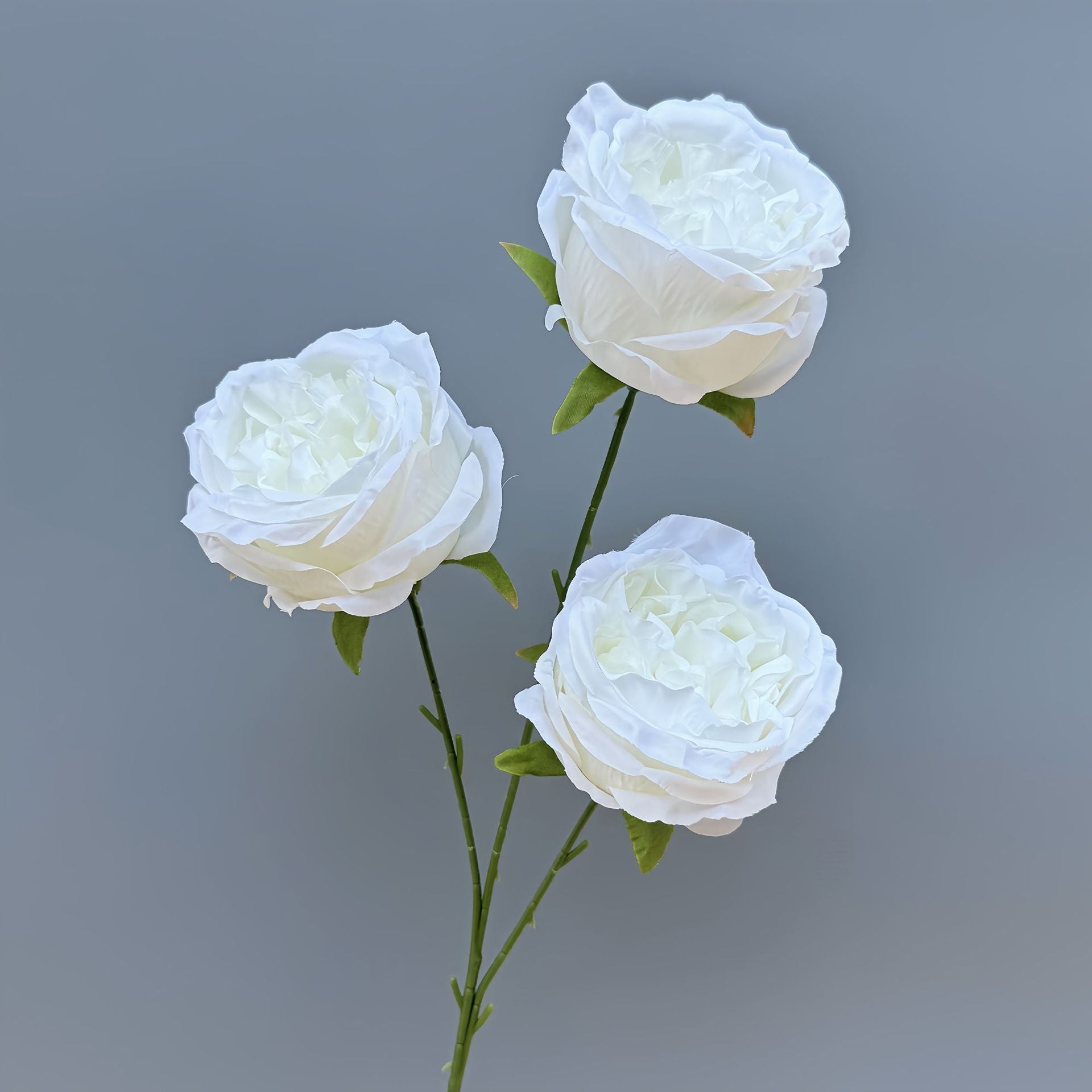 White Faux Flowers Bulk Set – Artificial Hydrangea Rose Lily Peony Orchid – Wedding Event Floral Supplies