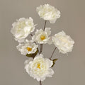 Pink  6-Head Peony Artificial Flowers Stem- 78cm  Luxury Wedding Flower