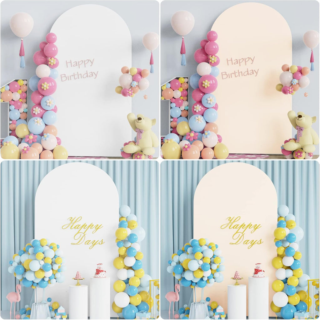6.6FT Double-Sided Arch Backdrop Cover – 7 Colors – Wedding & Party Decor