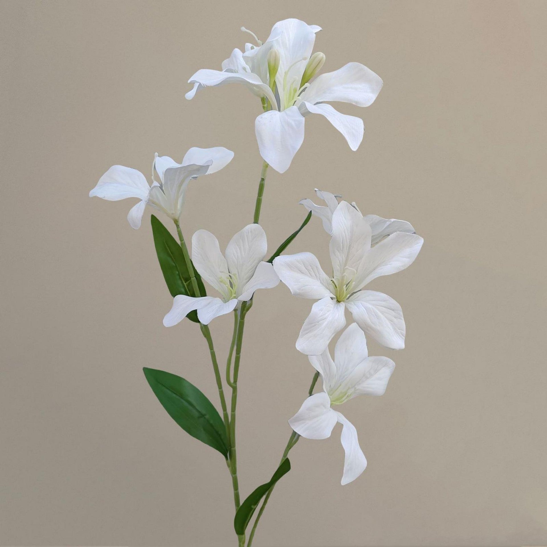 White Faux Flowers Bulk Set – Artificial Hydrangea Rose Lily Peony Orchid – Wedding Event Floral Supplies