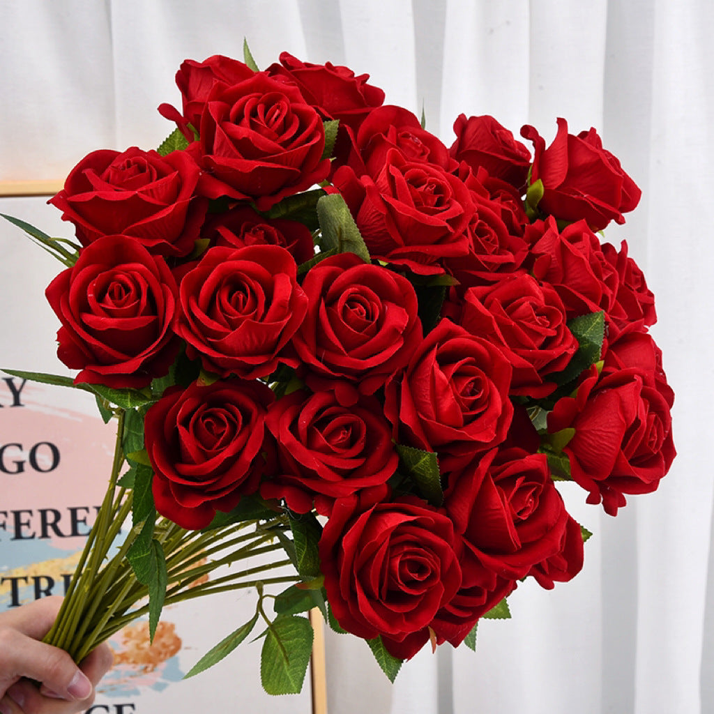 1 pcs Artificial Silk Flowerst Long Stem for Home Wedding Decoration Party