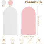 6.6FT Double-Sided Arch Backdrop Cover – 7 Colors – Wedding & Party Decor