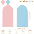 6.6FT Double-Sided Arch Backdrop Cover – 7 Colors – Wedding & Party Decor
