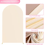 6.6FT Double-Sided Arch Backdrop Cover – 7 Colors – Wedding & Party Decor