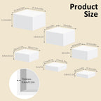 6PCS White Acrylic Buffet Display Risers,