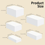 5PCS White Acrylic Buffet Display Risers