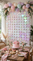 Sequin Shimmer Wall Backdrop Panels – 12 in x 12 in – Photo Booth & Events - Lifestyle 1