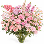 Pink Artificial Flowers – 20 Styles, Realistic Flower Stems for Wedding & Party Decor