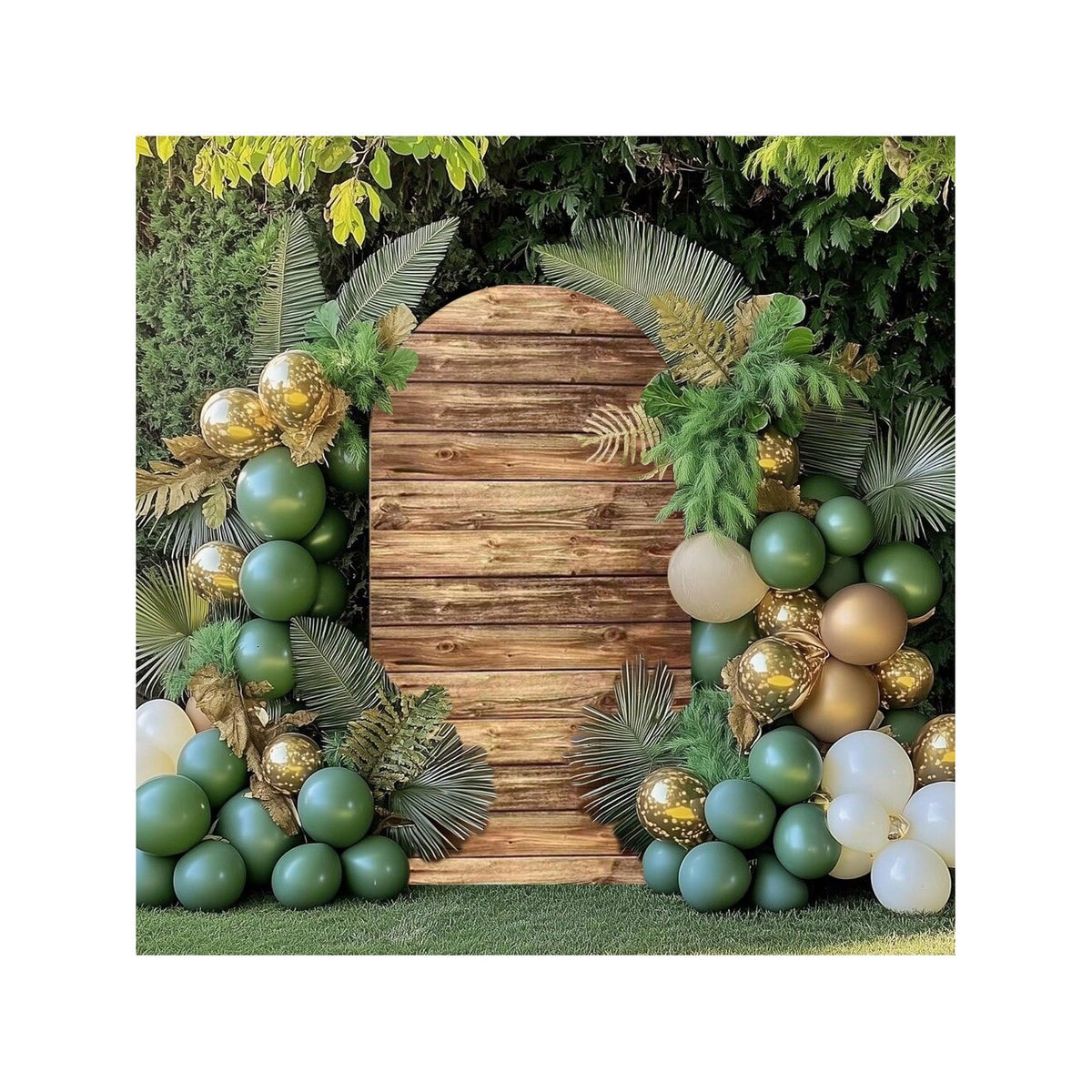 6.6FT Safari Animal Arch Backdrop Cover – 7 Patterns – Jungle & Party Decor