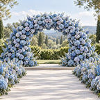 Blue Artificial Flowers – 14 Styles, Realistic Silk Flower Stems for Wedding & Party Decor