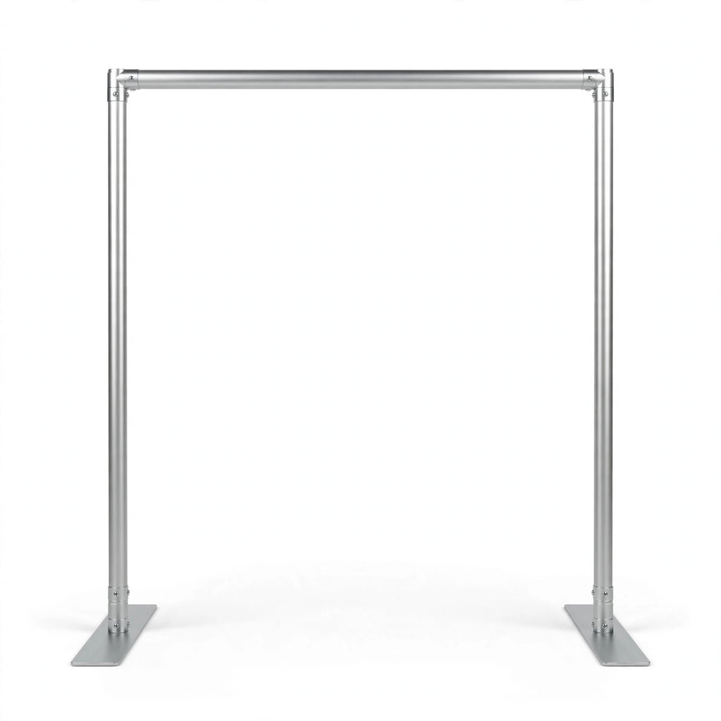 7.5FT Square Backdrop Stand Frame & Pillowcase Cover – Aluminum Photo Booth Background for Wedding, Birthday & Party Decor