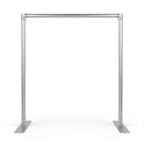 7.5FT Square Backdrop Stand Frame & Pillowcase Cover – Aluminum Photo Booth Background for Wedding, Birthday & Party Decor
